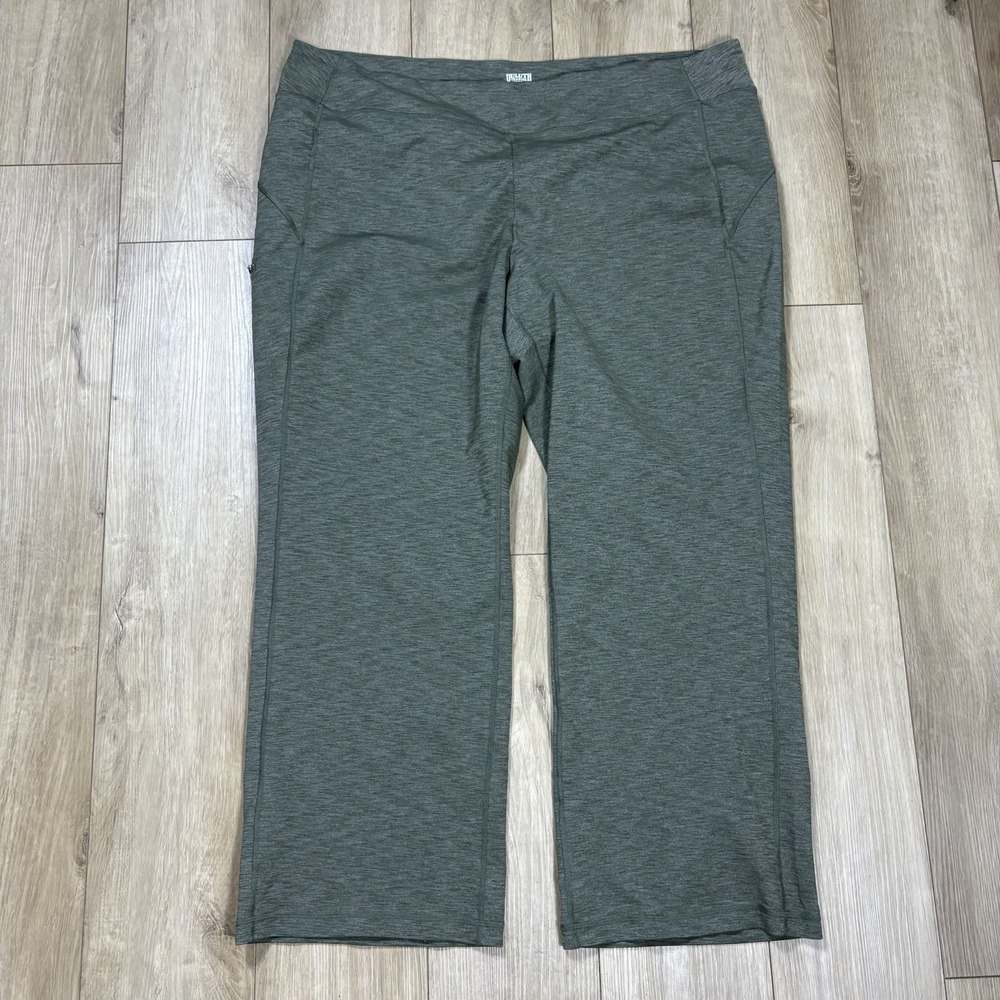 Duluth Trading NoGA Classic‎ Relaxed Leg Pant Womens 3X x 31" Green Pull On Plus